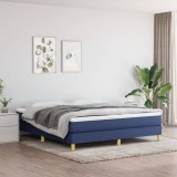 VidaXL Cadru de pat fără saltea, albastru, 180x200 cm, textil