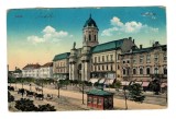 Arad 1914 - Piata Andrassy, calesti, ilustrata circulata