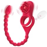 Inel penis Upgraded Rose Vibe Rosu
