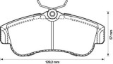 Placute frana Nissan Almera 2 (N16), Primera (P10), Primera (P11), Primera Hatchback (P10), Primera Hatchback (P11) SRLine parte montare : Punte fata