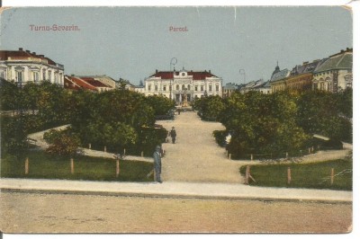 @carte postala -TURNU SEVERIN-Parcul foto