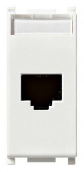 Vimar 14338 adaptor, RJ45, 10A, 235V, alb - 8007352116207 foto