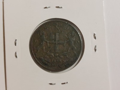 India British Anna 1/4 1858 foto
