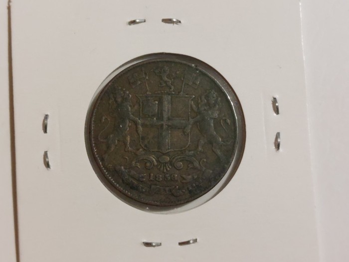 India British Anna 1/4 1858