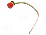 Comutator de siguranţă 22mm EAO Poz.i 2 NC NO roşie LED