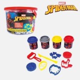 Set Plastilina cu Accesorii Spiderman, 4 x 50g, Multicolor, CMCLASS