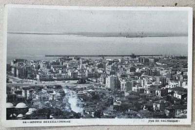 SALONIC , VEDERE GENERALA , CARTE POSTALA , 1934 foto