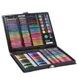 Cumpara ieftin Set,trusa completa pentru copii,desenat,colorat si pictat,168 piese,trusa inclusa - Negru, Iso Trade