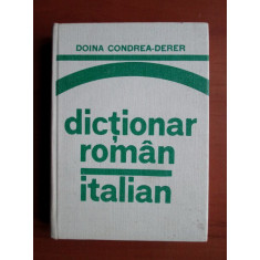 Doina Condrea Derer - Dictionar Roman-Italian (1978, editie cartonata)