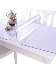 Fata de masa transparenta din silicon, 80x140 cm, grosime 1.2 mm foto