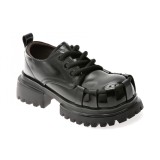 Pantofi GRYXX negri, 5610, din piele ecologica