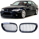 Grila BMW E46 coupe cabrio FL FACELIFT negru lucios NOU