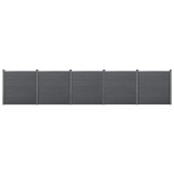 [neu.holz] Gard AAWP-9904,183 x 879 cm, lemn/plastic, gri HausGarden Leisure