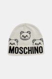 Moschino căciulă de l&acirc;nă culoarea bej, M3321 65443