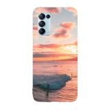 Husa compatibila cu Oppo Find X5 Lite model Surfing beach, Silicon, TPU, Viceversa, Transparent, Carcasa