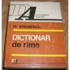 DICTIONAR DE RIME de M. EMINESCU