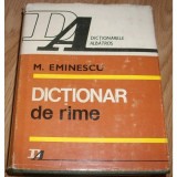 DICTIONAR DE RIME de M. EMINESCU