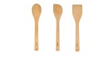 Set 3 ustensile Ernesto, spatula, lingura de gatit, lingura inclinata, bambus