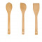 Set 3 ustensile Ernesto, spatula, lingura de gatit, lingura inclinata, bambus
