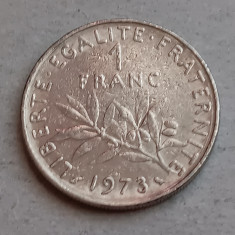 M3 C50 30 - Moneda foarte veche - Franta - 1 franc - 1973