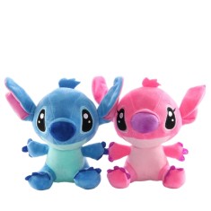 Set 2 jucarii de plus Stitch si Angel KidMania&reg; cu ventuza, Lilo si Stitch, pentru copii