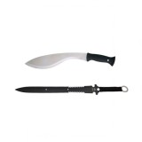 Set sabie si maceta de vanatoare, DEPOX&reg;, Kukri Silver, 44 cm, husa inclusa
