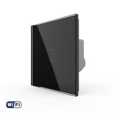 Cumpara ieftin Intrerupator Wi-Fi simplu cu touch LIVOLO, negru, seria noua