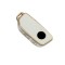 Husa Cheie Bmw, 2023, G07, G70, G09, Tpu, Alb cu contur auriu AutoProtect KeyCars