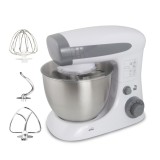 Mixer profesional cu bol Assistant Cooking, 800W, 4L, 6 viteze cu functia pulse, protectie anti-stropire