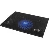 Stand de răcire pentru laptop Esperanza SOLANO, p&acirc;nă la 15.6 inch, ventilator 120 mm, iluminare LED, alimentare USB, negru