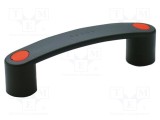 Suport tehnopolimer negru ELESA GANTER 42x159x27mm F2 1,8kN