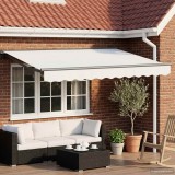 vidaXL Cort electric retractabil Alb 2,5 x 2 m 3421935