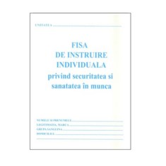 Fisa Instruire Individuala pentru Protectia Muncii A5, 16 File/Carnet - Formular S.S.M foto