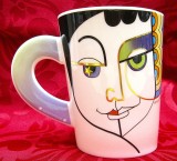 CANA PORTELAN ENGLEZESC DUNOON FINE BONE CHINA MODEL ZODIAC DESIGN ANNE SEARLE ZODIA PESTI 12 CM