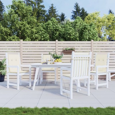 vidaXL Perne cu spătar mic, 4 buc. crem 100x50x3 cm textil oxford 47553 foto