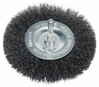 Perie-disc de sarma ondulata 100x0,2mm otel 100mm, 0,2mm, 10mm - 3165140004558 foto