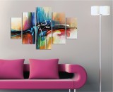 Cumpara ieftin Set tablouri canvas (5 bucati) ST276 Multicolor 56x20 cm