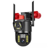 Camera de Supraveghere, 2 Ecrane, 2 Sirene, Inteligenta 350, WiFi + Cablu Lan,