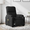 VidaXL Fotoliu de masaj rabatabil electric, negru, microfibră