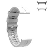 Curea din silicon compatibila cu Samsung Galaxy Watch Ultra2, Telescoape QR, 22mm, Oatmeal White