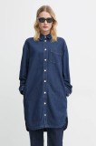 Marc O&#039;Polo rochie din denim culoarea bleumarin, mini, oversize, 5000006121