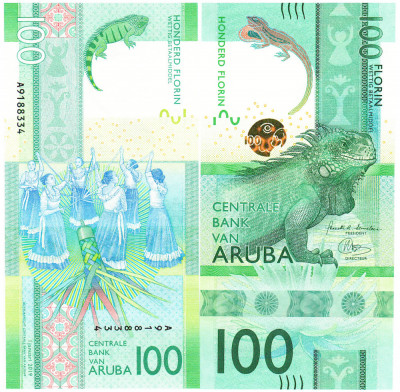 Aruba 100 Florin 2019 P-24 UNC foto