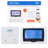 Resigilat : Termostat inteligent PNI CT36 fara fir, cu WiFi, control prin Internet