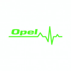 Sticker auto &amp;#039;&amp;#039;Opel life&amp;#039;&amp;#039;, 20x7 cm, Verde foto