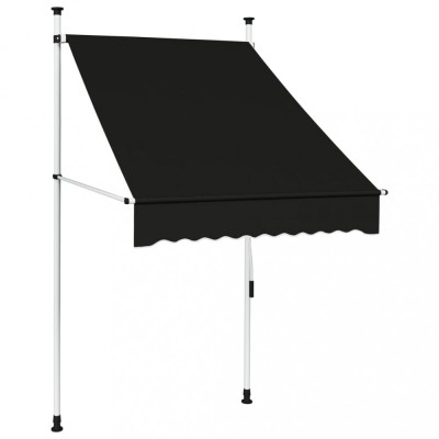 Gossi copertina retractabila manual, antracit, 100 cm foto