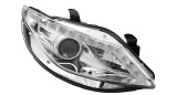 Set faruri Seat Ibiza, 04.2012, montare fata, stanga+dreapta, lupa; cu semnalizare pe LED; H9+H9+LED+PY21W; manual; crom, transparent; Tuning;