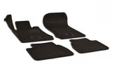 Covorase Auto Cauciuc Mercedes E-Class W210 (1995-2001) Set 4 Bucati, Gri Carbon, Sistem Anti-Alunecare, Bordura Inalta