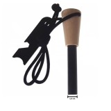 Amnar supraviețuire robust cu m&acirc;ner lemn și racletă multifuncțională, DEPOX&reg;, lemn, 11 cm