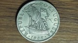 Portugalia - moneda de colectie - 5 escudos 1986 AU/UNC - superba barca cu panze - calitate foarte buna !