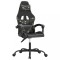 Scaun de gaming pivotant, negru ?i camuflaj, piele ecologica